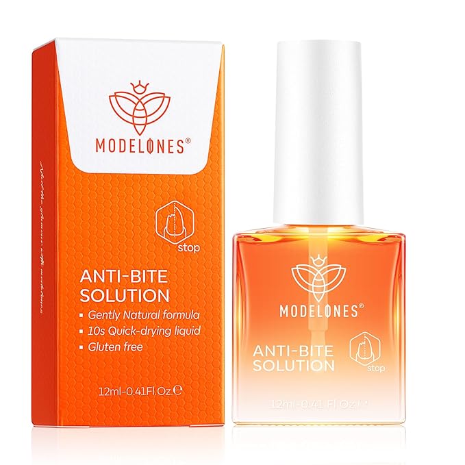 modelones Nail Biting Treatment for Kids Upgraded Thumb Sucking Deterrent Quick Dry Nail Biting Prevention Bitter No Bite Nail Polish Stop Biting Nails Repair for Damaged Nails 0.34 fl oz