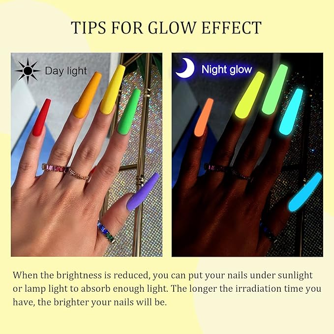 SAVILAND 30 Colors Jelly Gel Nail Polish Set with 12 Colors Glows in The Dark Gel Nail Polish Set