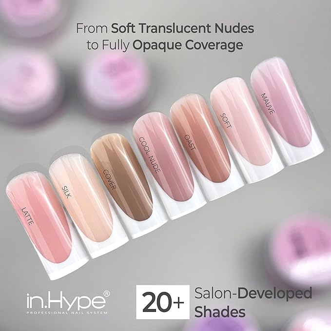 IN.HYPE UV/LED Camouflage Hard/Builder Gel for Nail Extension/Strengthening/Overlays (Cover)