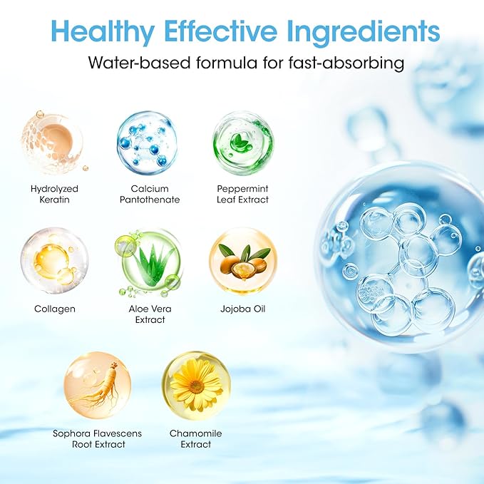 GELLEN Nail Strengthener, 8-In-1 Pro Care Plant Extracts Keratin Calcium Active Nourishes, Strengthens & Growth Nail Repair Serum for Thin Damaged Nails, Air Dry, Non-Polish, Fresh Ocean Scent