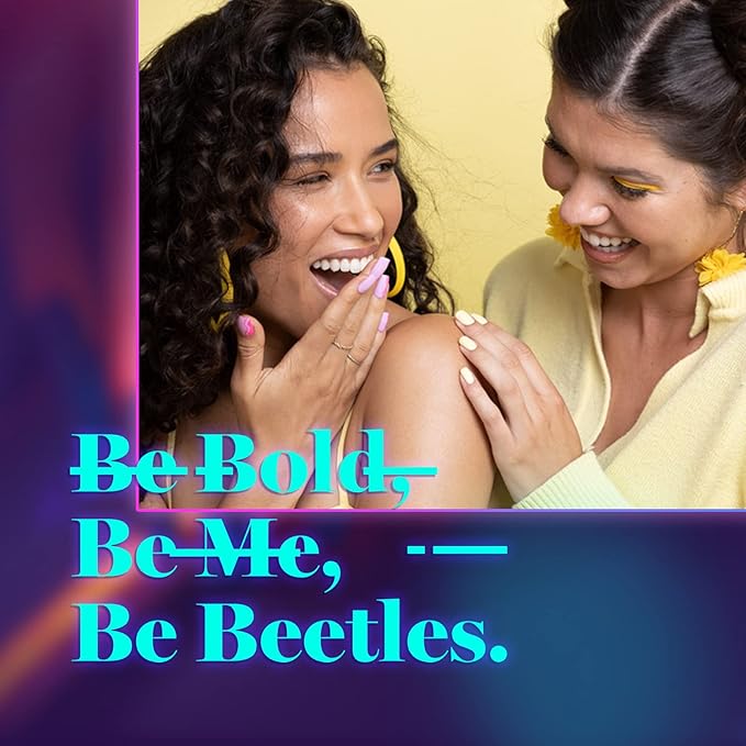Beetles Neon Gel Nail Polish Set - Dopamine Pleasure 6 Colors Neon Gel Polish, Orange Hot Pink Blue Yellow Green Purple Soak Off Uv Led Spring Nails Art Manicure for Women