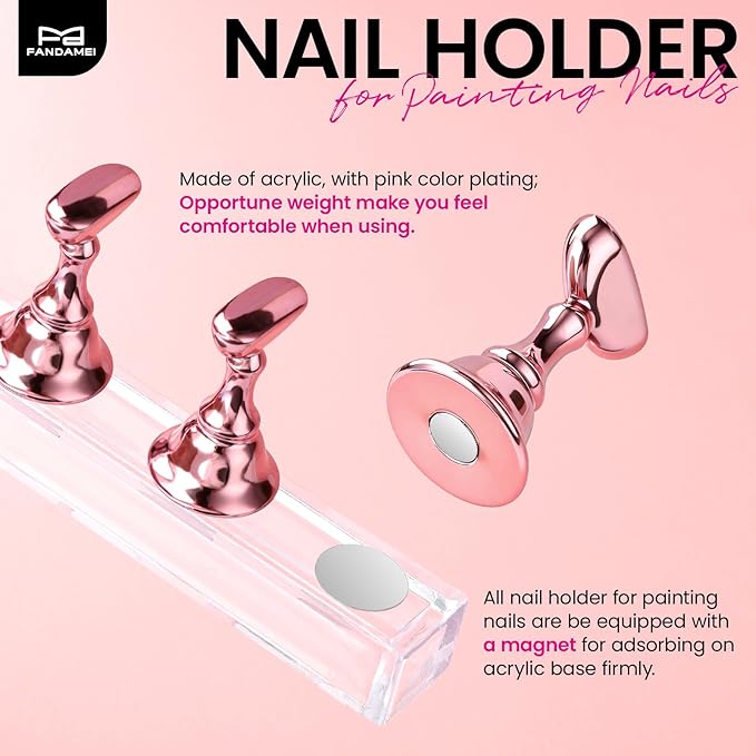 FANDAMEI 20PCS Nail Stand, Nail Holder For Painting Nails, Nail Stand For Press Ons, Nail Stands, Press On Nail Stand, Nail Holder, Nail Stands For Nail Art, Nail Art Tools, Nail Stuff, Nail Tools