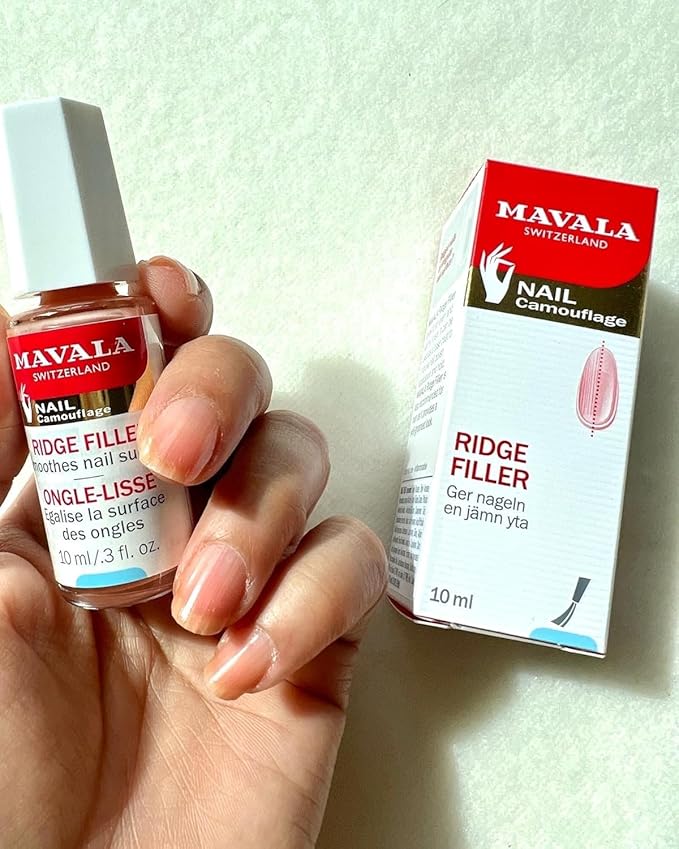 MAVALA Base Coat, Ridge Filler for a Smooth Nail Surface | Satiny, Matte Finish | Prolongs Duration of Manicures | Evens Out Irregularities (0.3 Ounce)