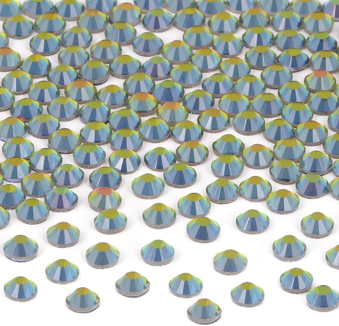 2880 Pieces SS6 Vitrail Medium Hotfix Rhinestones Flatback Round Crystal Glass Rhinestones Gems for Crafts Nail Face Art Clothes Shoes Bags DIY