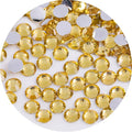 4500 Pcs SS12 3mm Flatback Rhinestones for Nails Art Crafts Glitter Round Gems Crystals DIY Clothes Shoes（Crystal Yellow)