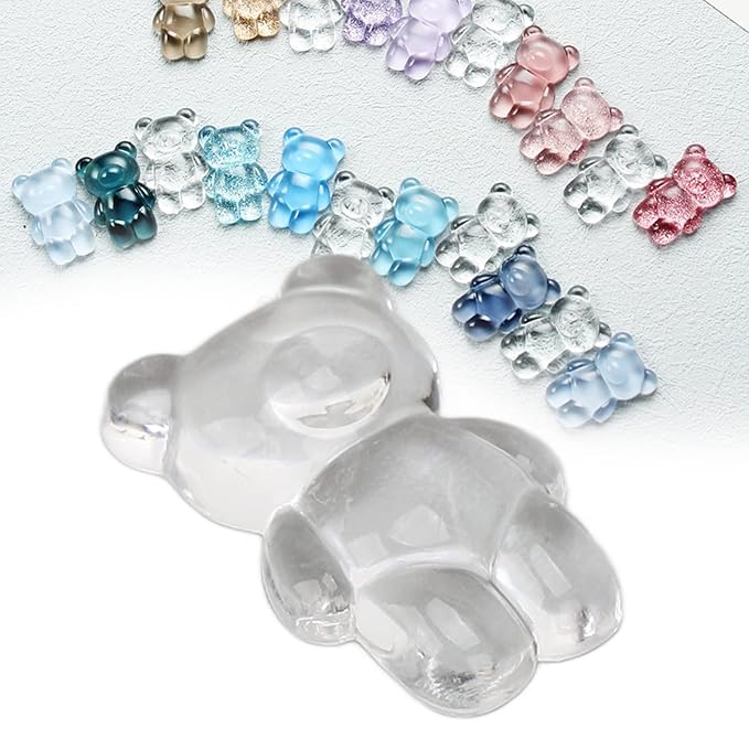 Nail Color es, 50pcs Nail Polish Color Card Transparent Acrylic Nail Polish Color Display Card Cute Cartoon Bear Shaped Nail Art Color Display CardNail Art Display Card