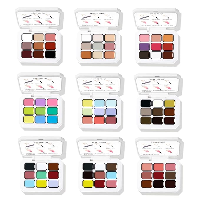 Ombre Gel Nail Polish Nail Sponges for Ombre 9 Series Colorful Blush Effect Pat Painting Gradient Blooming Gel for Ombre Nails Multistyle French Manicure Nail Art DIY Home (A8, 1)