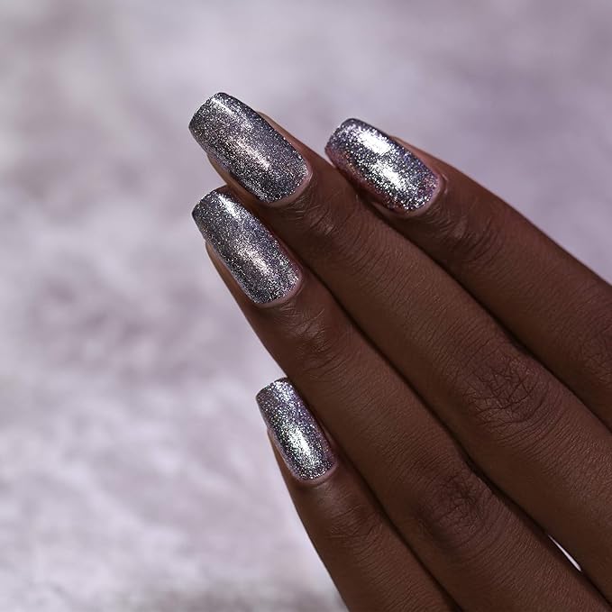 ILNP Carbon - Sleek Gunmetal Holographic Ultra Metallic Nail Polish