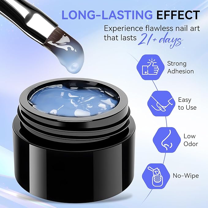 Makartt 3D Gel Nail Art: 3d Sculpting Gel for Nail Art Mirror Chrome Nail Powder Gels Polish Craving 3D Metal Painting Drawing Design Sculpture Gels Nail Decoration Manicure DIY