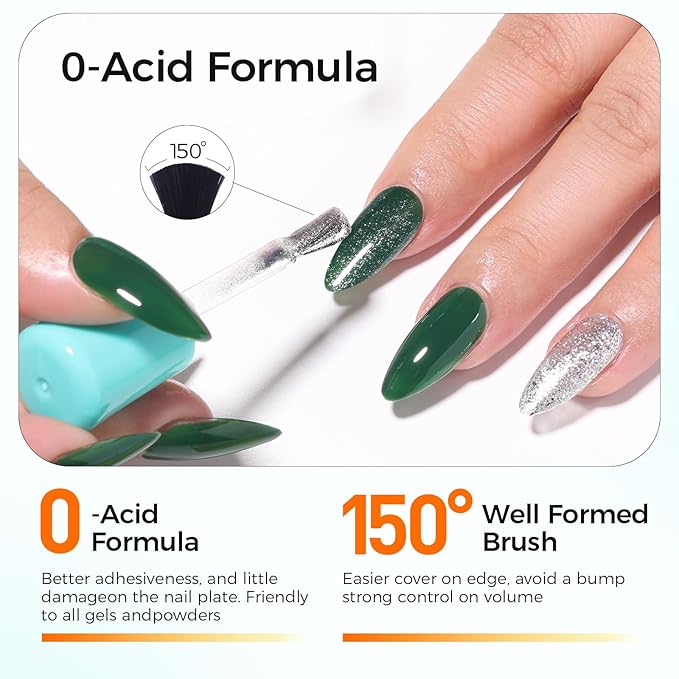 Glitter Gel Top Coat Set, Silver & Gold No Wipe Top Coat Gel Polish, 2 x 15ml Soak Off UV LED, Long Lasting Glitter Gel Nail Art for Home Salon Manicure & Pedicure