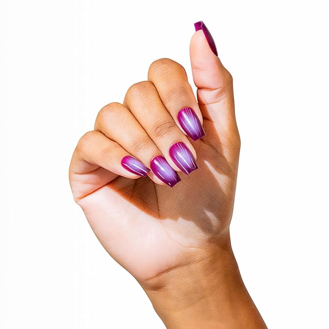 Artistic Colourluxe Press-On Tips - Kit Colourluxe Press-On Tips - Kits Nails - 30 Nails (Amethyst Aura, Kit)