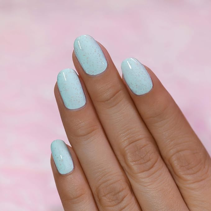 ILNP Pinkies Up - Robin Egg Blue Speckled Nail Polish