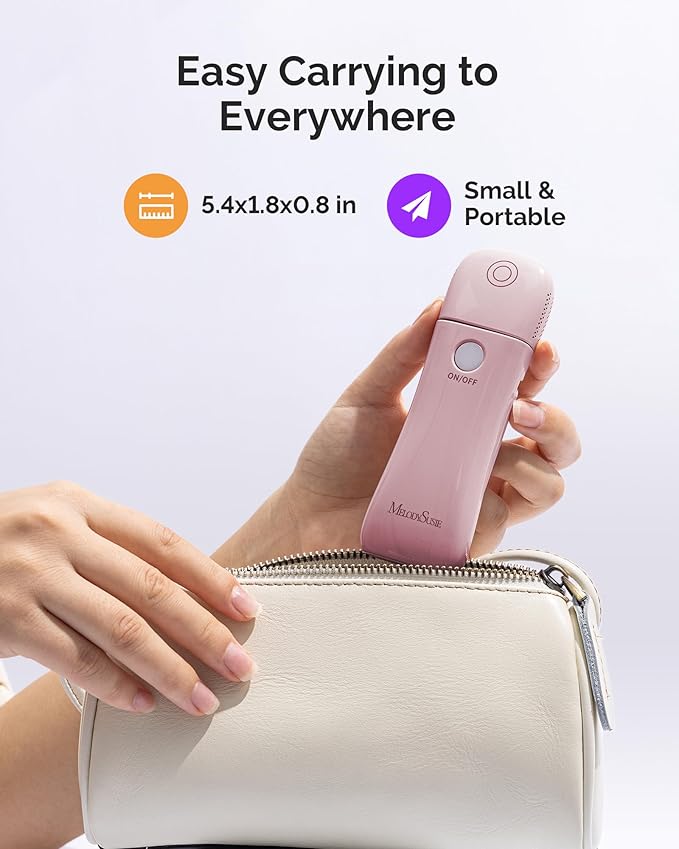 MelodySusie Cordless UV Nail Lamp with Fold-Out Stand,P-Art09F Foldable UV Light with 2-in-1 Lighting & Curing Function, Rechargeable, Flash Cures All Soft Gels Especially Half-Cured, Base & Top Coat