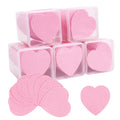 1000 PCS Lint Free Nail Wipes, Heart Shape Nail Cleaning Pads, Nail Polish Remover Wipes for Lash Extension Supplies, Absorbable Eyelash Extension Glue Cleaning Wipe (Pink)
