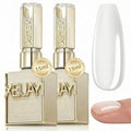 Xeijayi Clear Builder Gel for Nails 15ml – Soak-Off UV/LED – Strengthening “Builder in a Bottle” – Nail Extension & Overlay – Self-Leveling, Quick Cure, Chip-Resistant, Professional Gel (2, 15 ml)