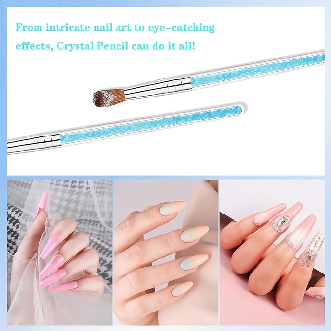 7 Multi-Size Nail Art Brush Set Nail Art Tool Set Resin Palette For DIY Makeup Display Board For Home Salon Pro & Beginner