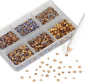 NCB Hotfix Iron on 8000pcs Crystal Rhinestones Round Gem for Crafts Decoration DIY Jewelry Making with a Picking Pen (Crystal Yellow, 6Sizes SS3-SS12)