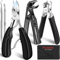 2026 Toenail Clippers for Thick Toenails for Seniors, Large Angled Toe Nail Clippers for Thick Nails for Men, Heavy Duty Professional Ingrown Toenail Clippers Long Handle Nail Clippers with Catcher