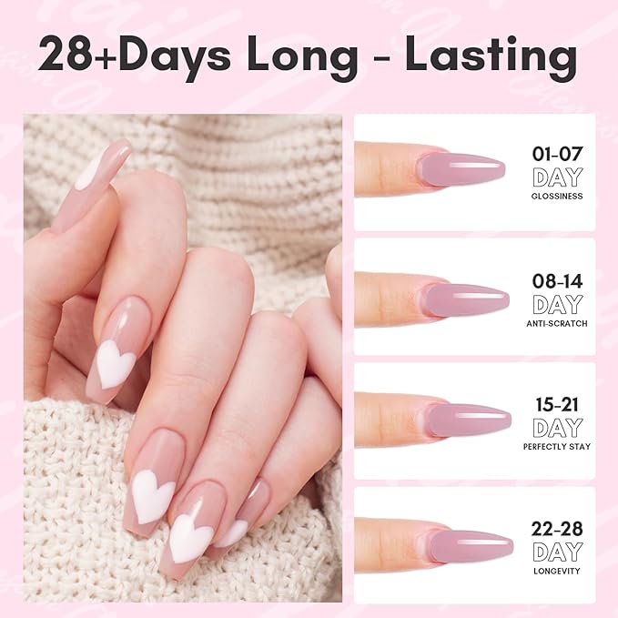 Makartt Poly Nail Gel 50ML Hema-Free Gel Builder for Nails, Pink Brown, Multifunctional Nails Extension Strengthener Hard Gel Long-Lasting Easy to Use DIY Home Salon