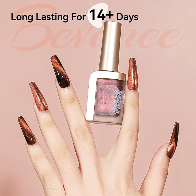 Magnetic Nail Polish Non Gel: Quick Dry Cat Eye Nail Polish Red Nail Lacquer Long Lasting Fingernails Fast Dry for Women Girls DIY Home