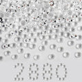 Beadsland Flatback Rhinestones Bulk,2880pcs Crystal Rhinestones for Nails Crafts Clothes DIY Decoration, Transparent, SS30, 6.3-6.5mm