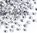 Silver Flatback Rhinestones, Glass Rhinestones for Nail Art and Craft, Glue Fix, Loose Crystal Gemstones(Silver, SS12, 1440pcs, 2.9-3.0mm)