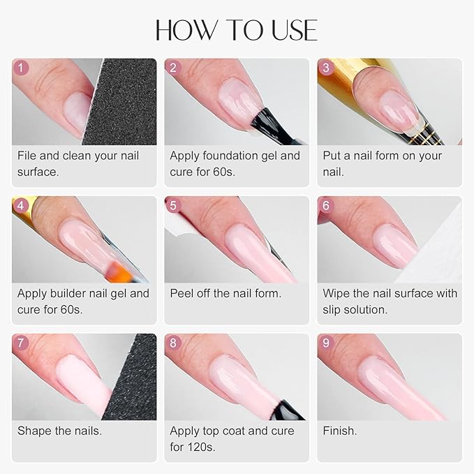 SAVILAND 100 G Builder Gel for Nails - 3.5 oz Light Pink Nail Builder Gel for Nail Extension Nail Art Manicure Starter for Professional Nails Salon Home DIY