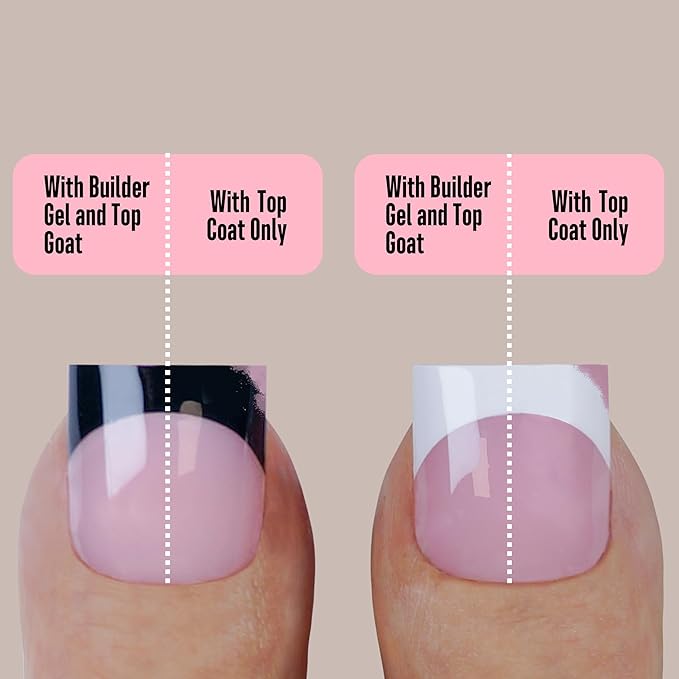 Halloween Black and White Mix Color French Tip Toe Nail Tips Press on, Sharp Square Pre-Designed Soft Gel False Toenail Extension, Medium Fake Toenails, Full Cover Acrylic for DIY x 15 Sizes 240 pcs