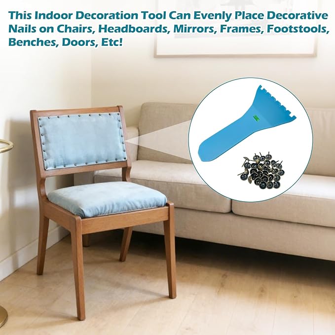 Quick Fancy Nailer Spacer Space and Set Tool for Decorative Nails , with nail kit upholstery tools Suitable for many home decoration projects