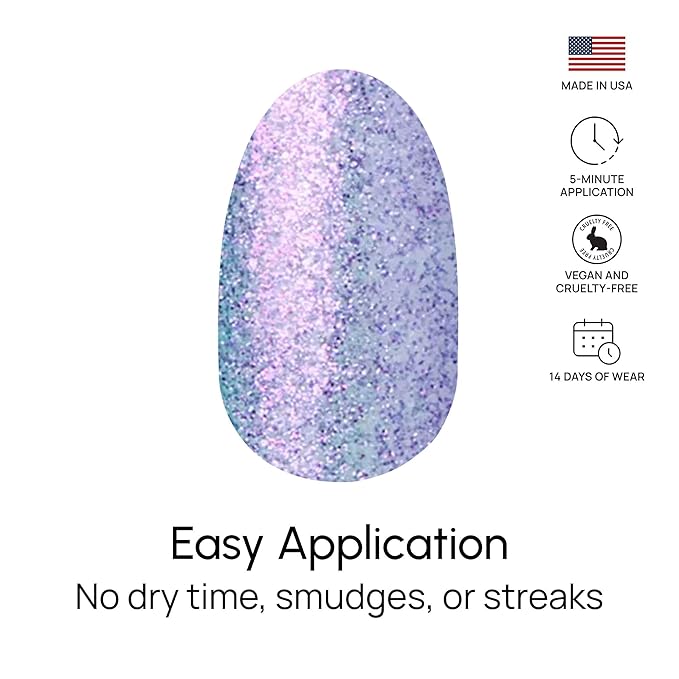 Color Street Purple Passion Glitter Nail Strips