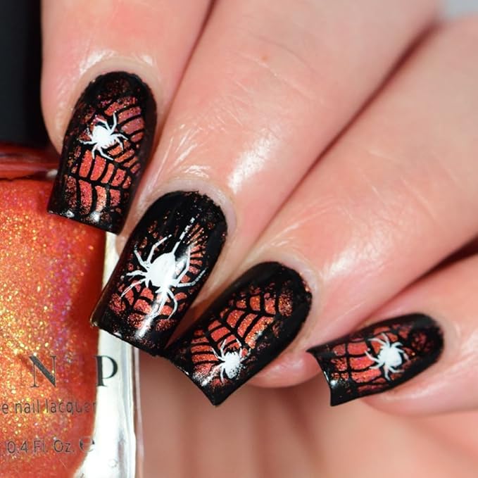 Whats Up Nails - A012 Happy Halloween Stamping Plate for Nail Art Design