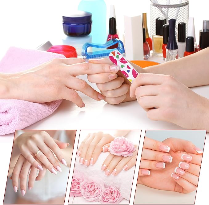 Sumind 100 Pack Nail Files Double Sided Emery Boards Manicure Tools Professional Nail File and Buffers for Women(3.54 x 0.79 x 0.16 Inch)