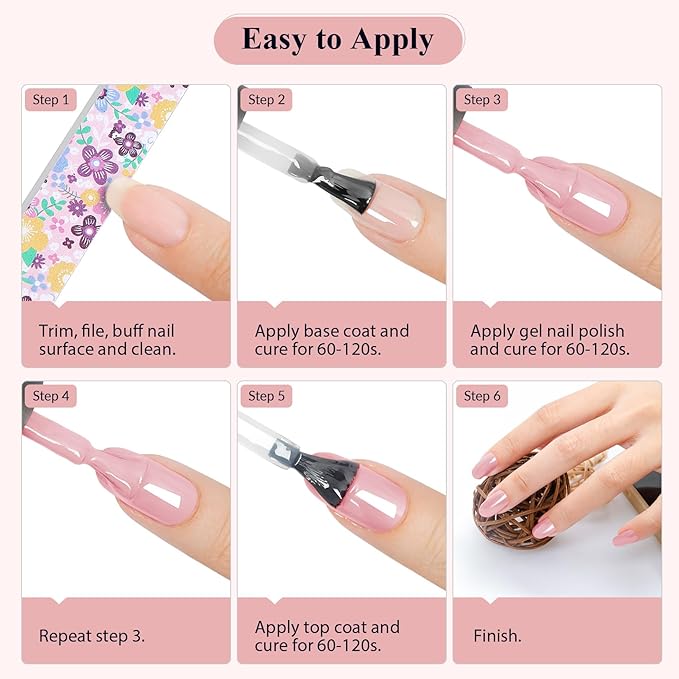 VANREESA 42 Pcs Gel Nail Polish Kit with U V Light 24 Colors Gel Polish Nail Kit Base Coat Glossy & Matte Top Coat Complete Nail Kit with Manicure Tools Gifts for Women Girls