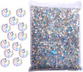 Hisenlee 14400PCS Rhinestone SS3-SS20 Crystal Gems 9 Sizes Wholesale Nail Art Rhinestone Flatback Round Glass Diamond for Crafts (SS6, Night Starry Sky)