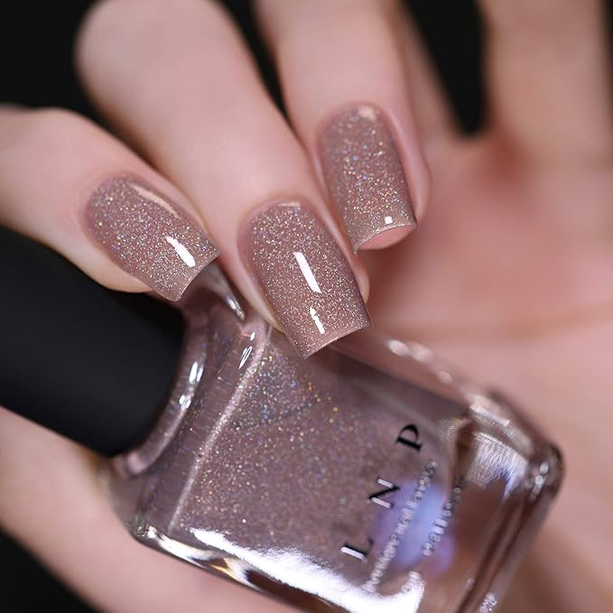 ILNP Prancer - Elegant Fawn Beige Holographic Nail Polish
