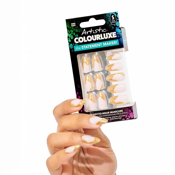 Artistic Colourluxe Press-On Tips - Kit Colourluxe Press-On Tips - Kits Nails - 30 Nails (Royal Flush, Kit)