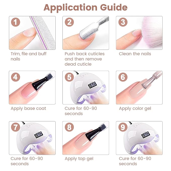 RARJSM Rubber Base Gel Nail Polish Nude Spanish Pink Skin Tone Rubber Base for Nails Natural Nude Color French Manicure Brush on Extend Gel Builder Soak Off Curing Requires 15ml Salon Home DIY Use