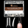 Nicedeco French Nail Tips for Gel Extensions, 500pcs 10 Sizes Half Cover False Nail Tips Fake Nails Press on Nails Acrylic Nail Tips - 015