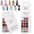 18 Colors Patting Gel Polish & Tools Kit - Pat Pat Gel Polish Palette for Ombre Nails，UV/LED Cured Gradient Blooming Manicure Kit DIY with Nail Sponges & Tools