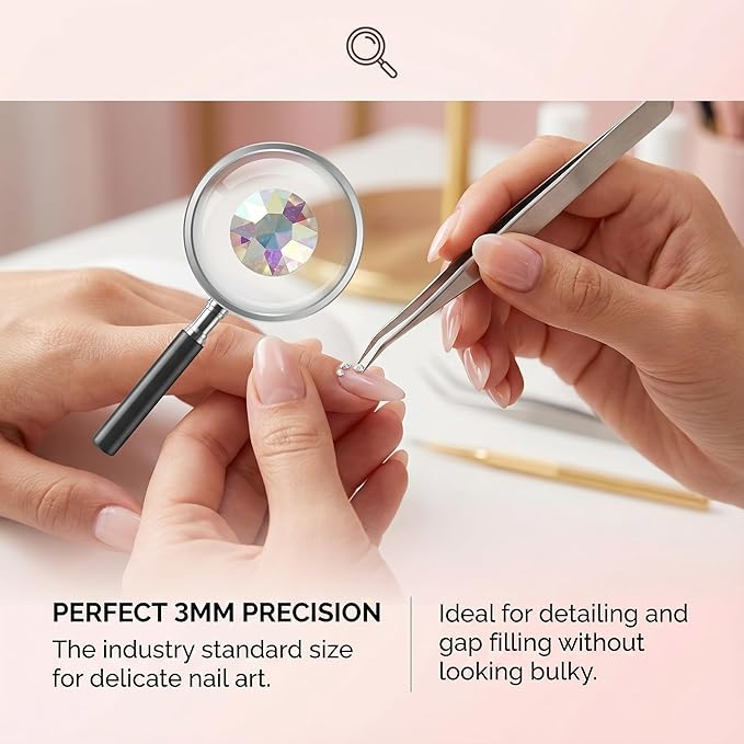 33000Pcs Rhinestones for Bedazzling, 3mm Bedazzler Kit with Flatback Rhinestones for Clothes Crafting Crafts Nails Clothing, Flat Back Resin Rainbow Colorful Colored Crystal with B 7000 Glue Clear