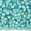 Blinginbox Flatback Rhinestones Round Gems, 1440pcs Luminous Series Glass Stones Neon Gems Non Hotfix Crystal Rhinestones for Nail Charms Crafts Clothes Tumblers,Tiffani Blue AB Luminous,SS6.