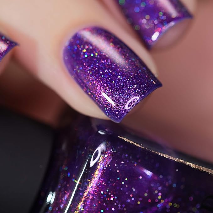 ILNP High Voltage - Royal Purple Holographic Nail Polish
