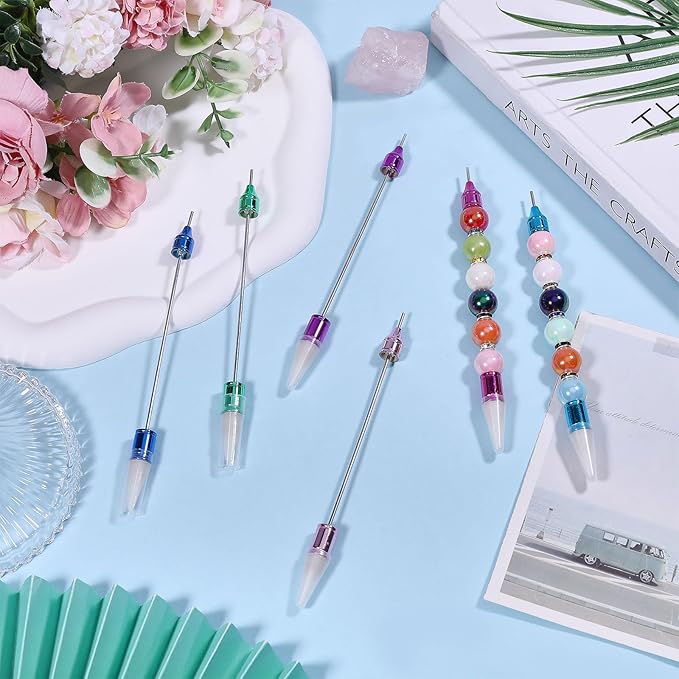 6Pcs Rhinestone Picker Wax Pen, DIY Double Ended Rhinestones Applicator Rhinestone Picker Dotting Pen Rhinestones Applicator Nail Art Tools for Pick Up and Place Gems Crystals