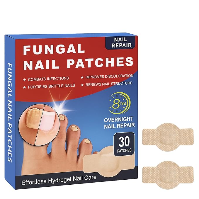Toenail Fungus Treatment Extra Strength – 30 Pcs Fungal Nail Patches, Nail Fungus Patches for Toe Nail, Helps Improve Damaged & Discolored Nails, Overnight Renewal for Men and Women (strip)