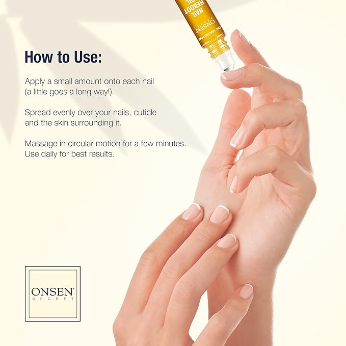 Onsen Secret Japanese Nail Reboot Cuticle Oil Kit | Buffer and Shine Kit w/ Professional File, 3-Way Buffer Block & Free Replacement Pads | Strengthening Combo for Healthy Nails, 1pk