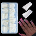 550Pcs Natural Duck Nail Tips Full Cover XL Long Duck Nails Tips Press On - 11 Sizes Acrylic Gel DIY Nail Extensions for Salon-Worthy Duck Shaped Manicures & Nail Art with Box