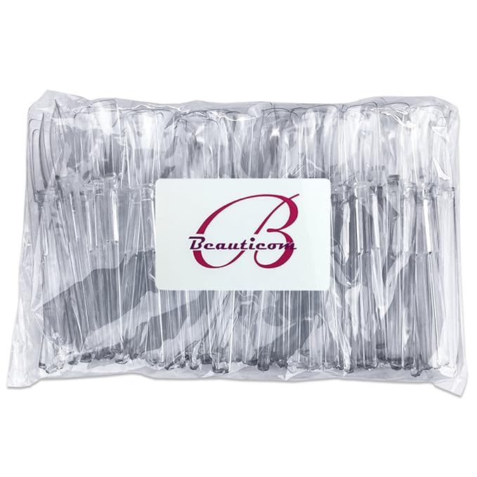 Beauticom Clear Extra Nail Display Tip Sticks (Quantity: 100 Pieces)