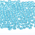 2880 Pieces SS3 Aquamarine Hotfix Rhinestones Flatback Round Crystal Glass Rhinestones Gems for Crafts Nail Face Art Clothes Shoes Bags DIY