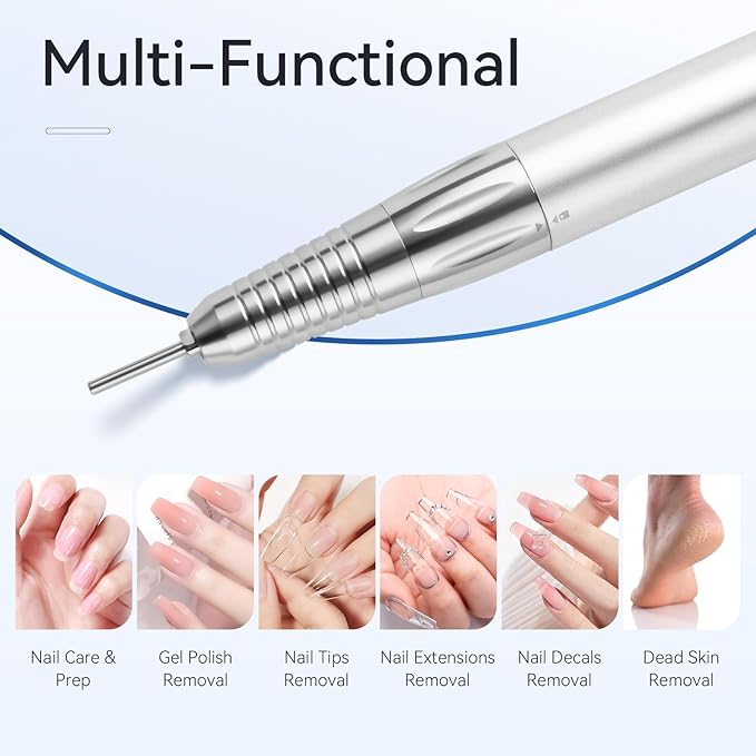 Makartt Replacement Nail Drill Handpiece for Nouvella Series Only, 0-35000RPM Professional E File Handle, Compatible with Pink/Black/Purple Nouvella Models (Handpiece Only, Machine Not Included)