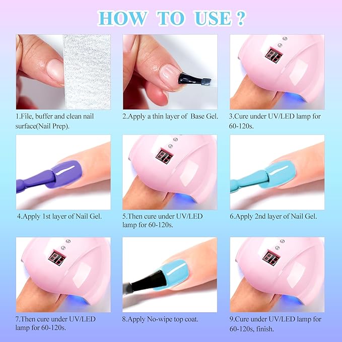 MEET ACROSS Glitter Thermal Gel Nail Polish Gel Temperature Color Changing Gel Polish Soak Off UV Gel Nail Polish Nail Art Varnish For Home Salon Manicure DIY 12 PCS/BOX
